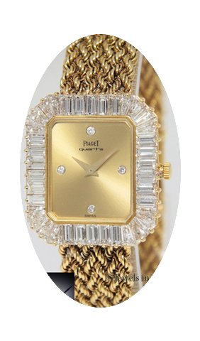 Piaget 18k Yellow Gold 4.00 Carat Diamon...