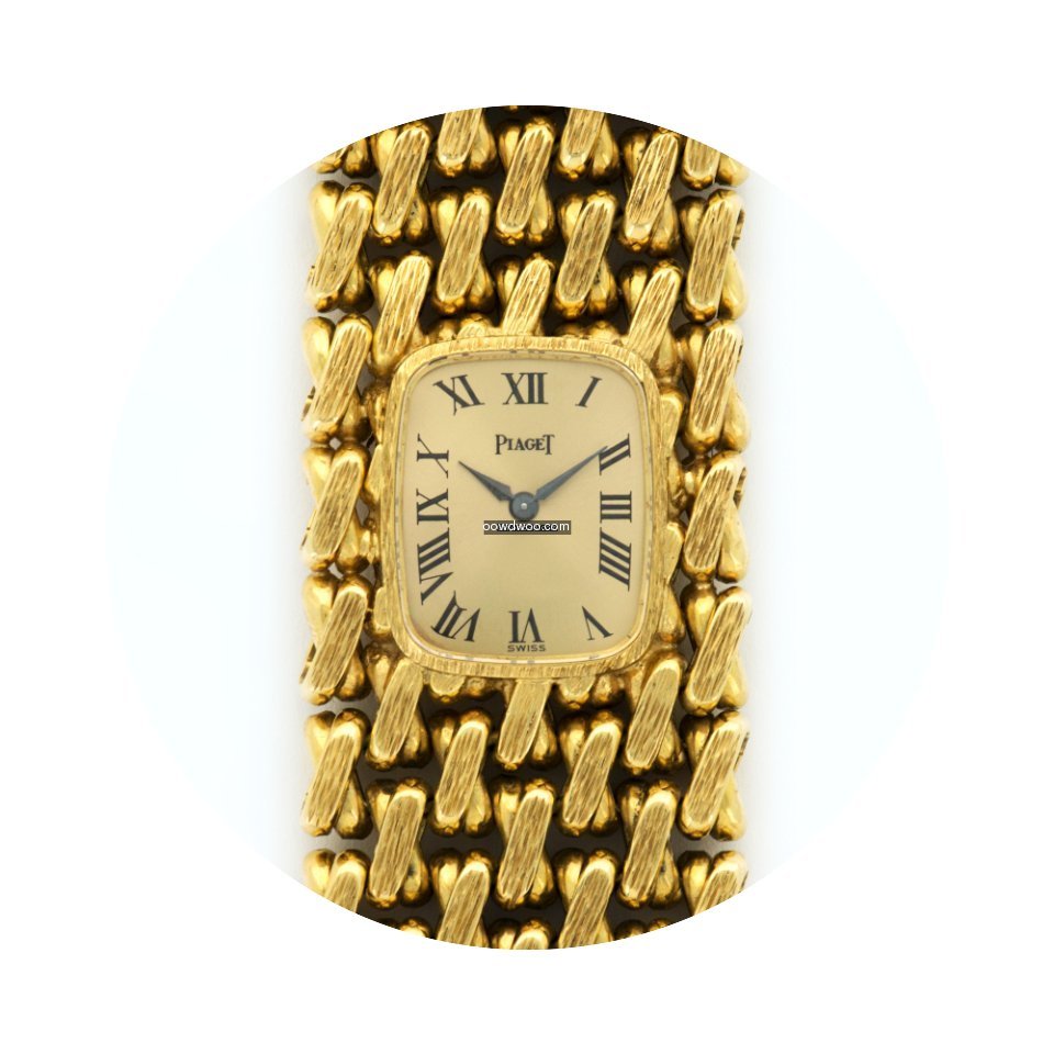 Piaget Yellow Gold Wide Bracelet Watch...