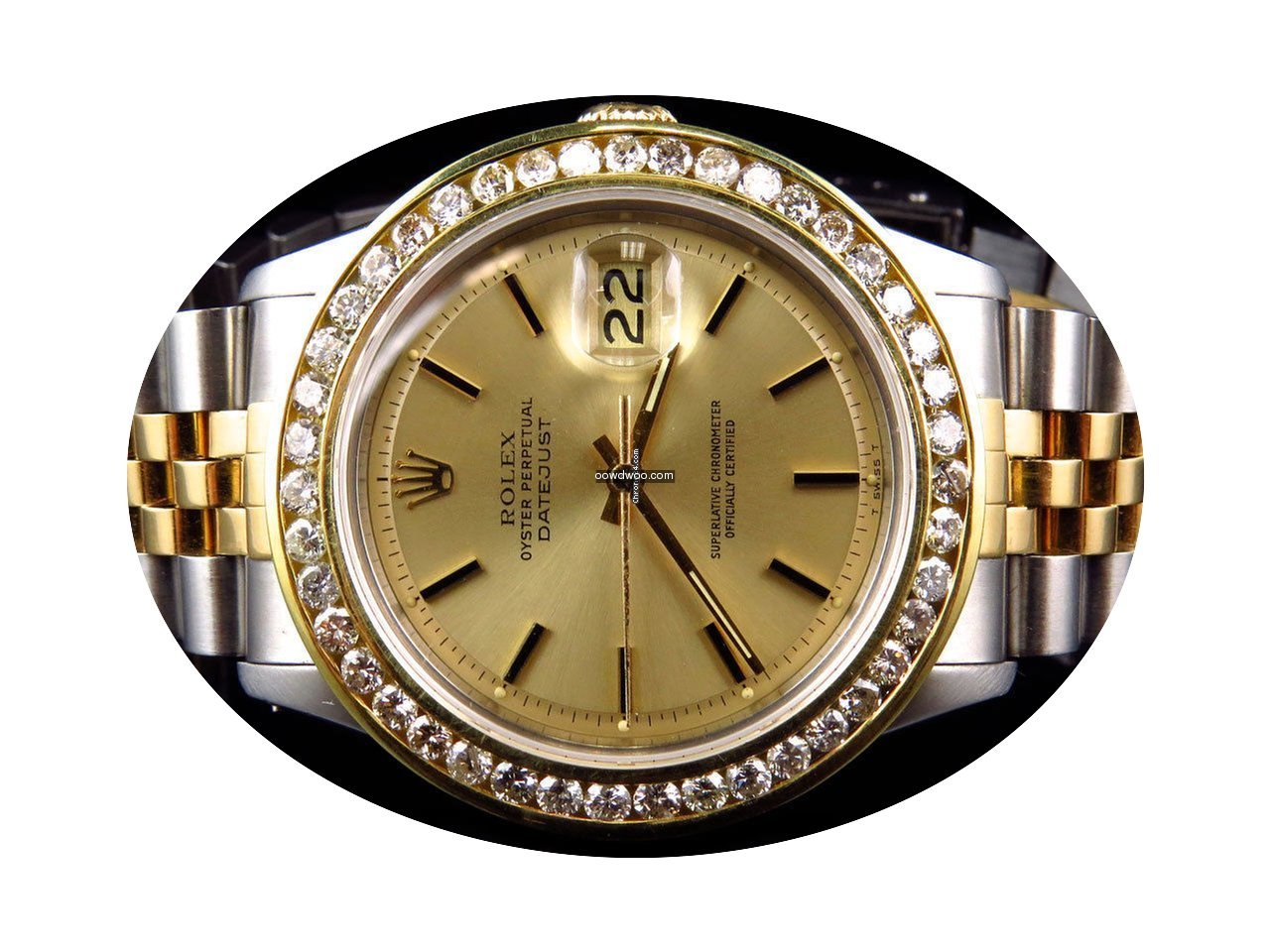 Rolex Mens Rolex Datejust 2 Tone Oyster ...