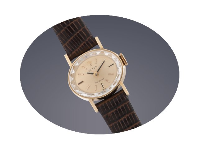 Rolex Ladies Precision 18ct gold manual...