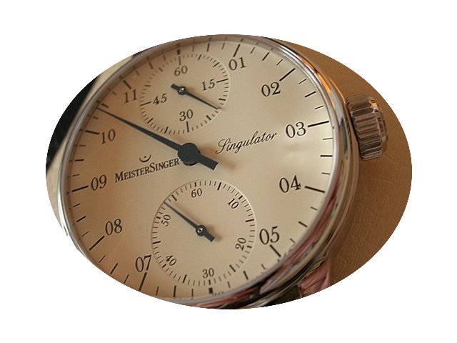 Meistersinger Einzeigeruhren mit Singula...