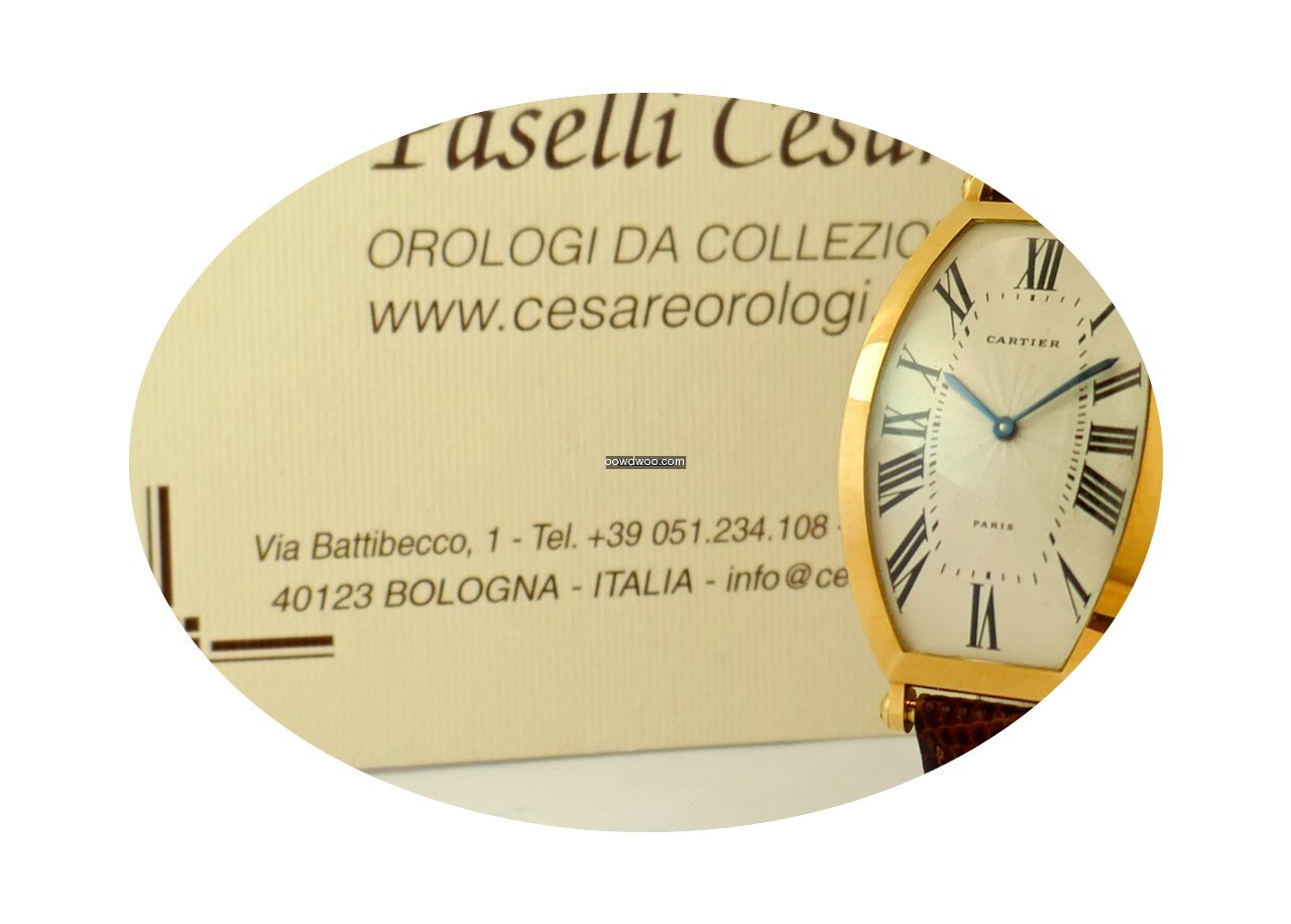 Cartier Vintage Tonneau Oro/Gold degli A...
