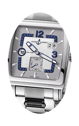 Ulysse Nardin Quadrato Dual Time Mens Wa...