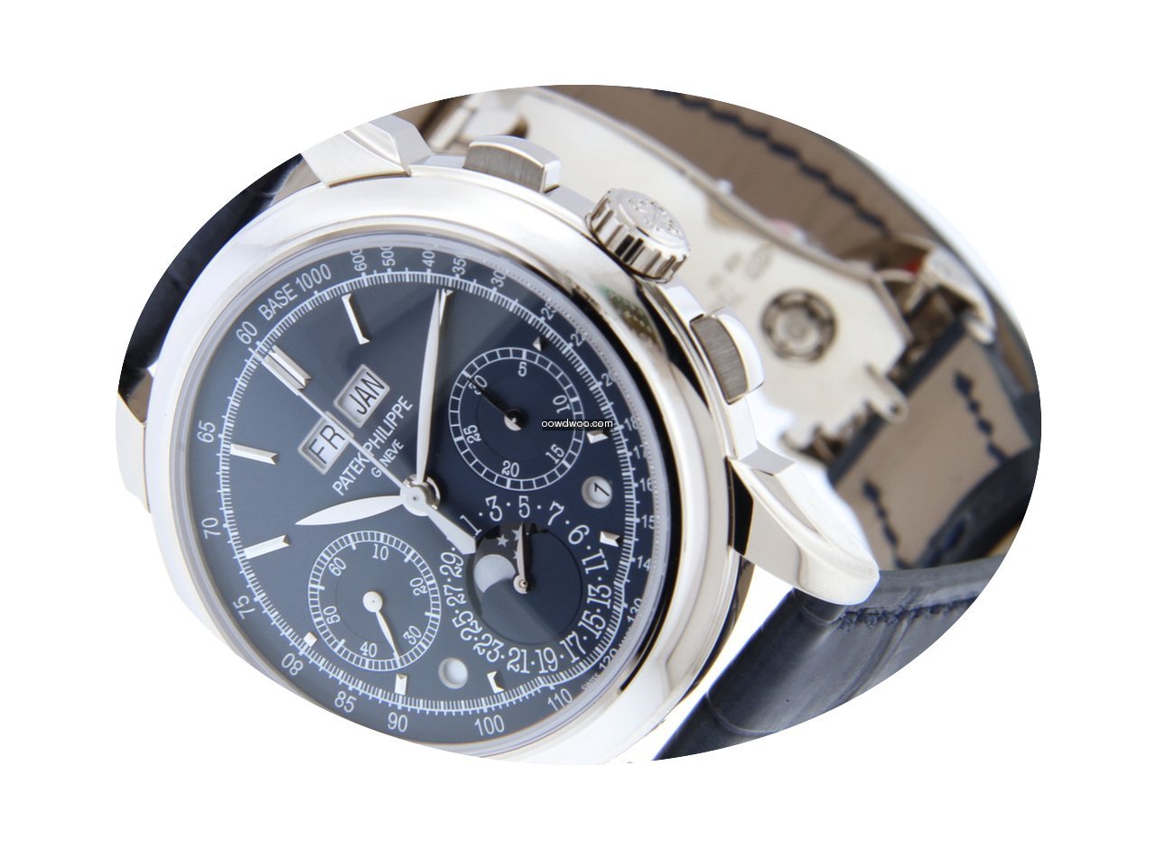 Patek Philippe White Gold, Blue Dial, Gr...