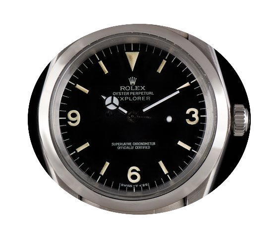 Rolex Stainless Steel O/P Black Dial Vin...