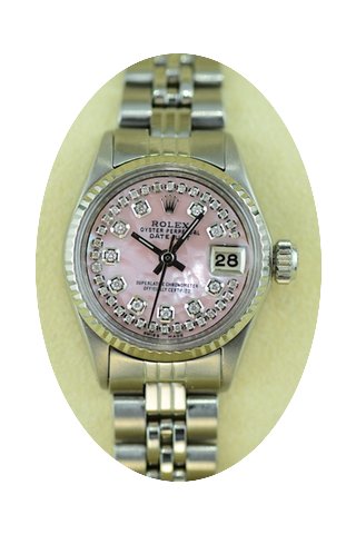 Rolex Ladies Datejust rosé Zifferblatt ...