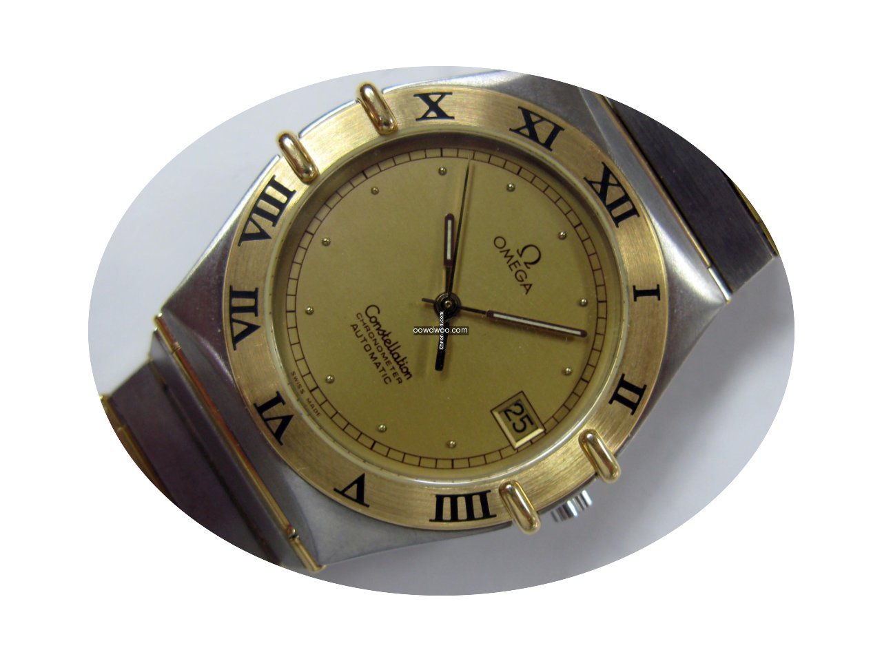 Omega Constellation 1202.10 Ss & Gold Fu...