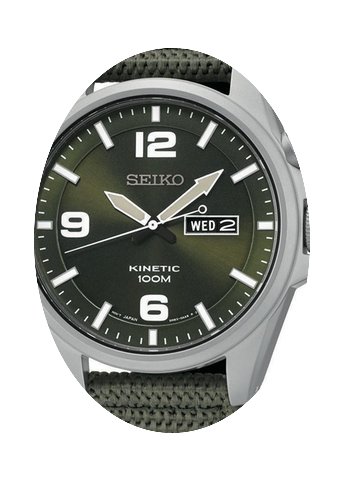 Seiko Kinetic SMY141P1 Uhr Mit Kinetikuh...