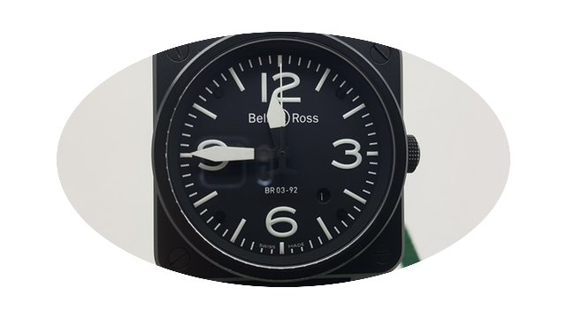 Bell & Ross Aviation pvd kauçuk kay...