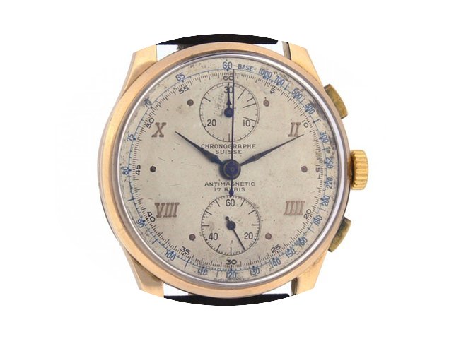 Chronographe Suisse Cie Pink Gold 18Kt 1...