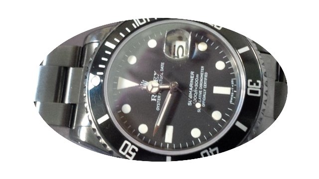 Rolex Submariner ref:16800 DLC black...