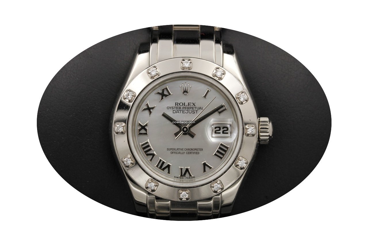 Rolex Datejust Pearlmaster 80319 White G...