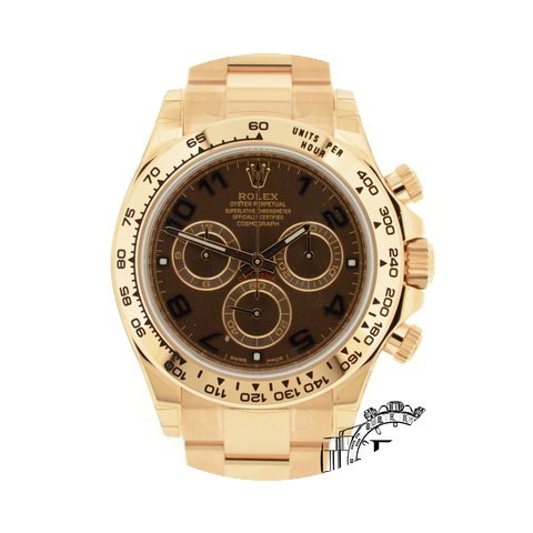 Rolex Daytona Rose Gold 116505 Chocolate...