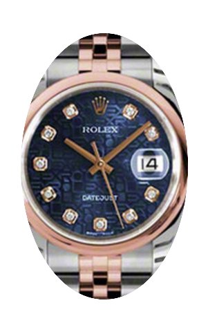 Rolex Datejust 36 116201-BLJDDJ Blue Jub...