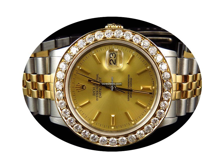 Rolex Mens Rolex Datejust 2 Tone 36MM 18...