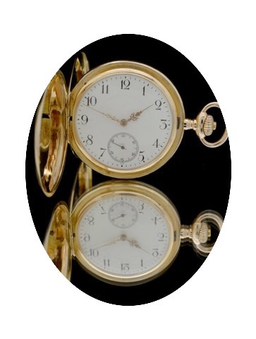 Omega Savonette Taschenuhr - 14. Karat R...