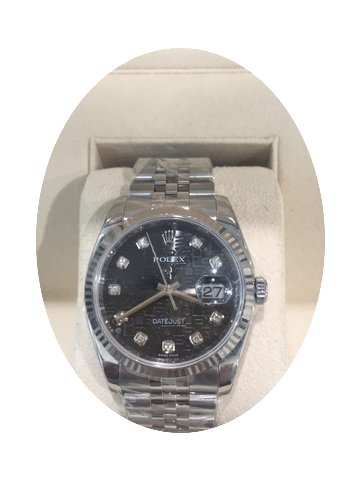 Rolex Date-Just Steel Factory Diamond Di...