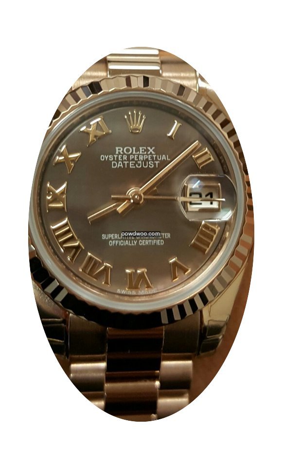 Rolex 179175F Ladies Style Heavy 18K Ros...