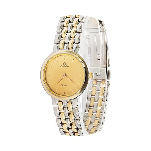 Omega 1990s De Ville 18K Yellow Gold/Ste...
