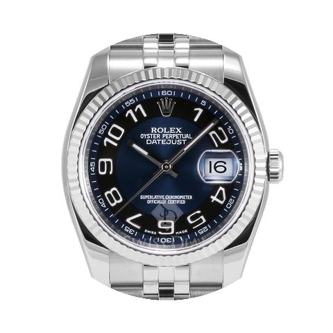 Rolex Datejust Stainless Steel Blue Arab...
