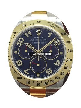 Rolex DAYTONA ACC ORO BLUE RARE DIAL NEW...