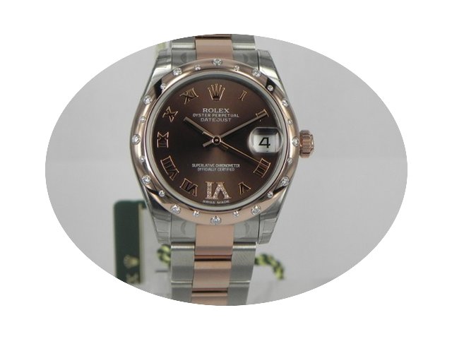 Rolex DATEJUST ACCIAIO ORO ROSA CHOCOLAT...