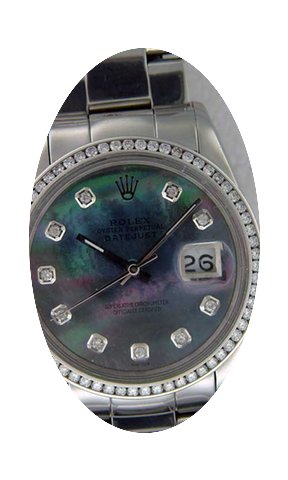 Rolex Mens Datejust Stainless Steel 1601...