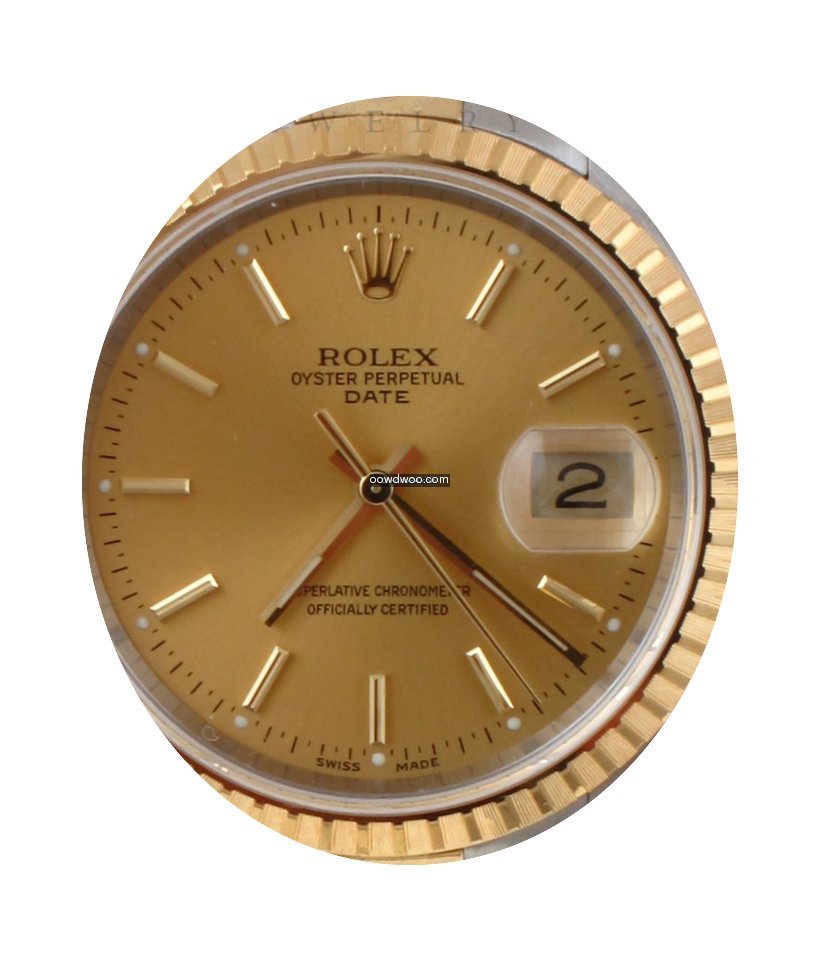 Rolex 18kt Yellow Gold And Steel Date...