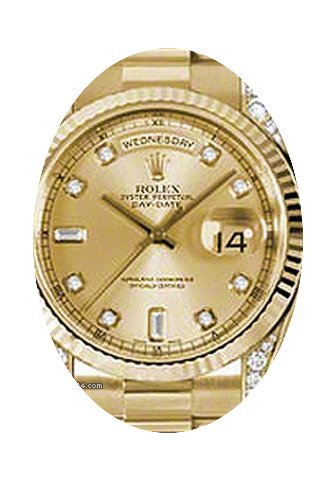 Rolex Day-Date 36 118338-GLDDFP Champagn...