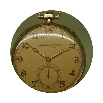 IWC vintage 1920 pocket watch art deco c...