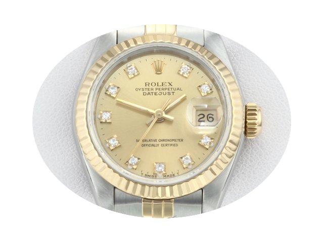 Rolex Lady Datejust Stahl Gold 750 Diama...