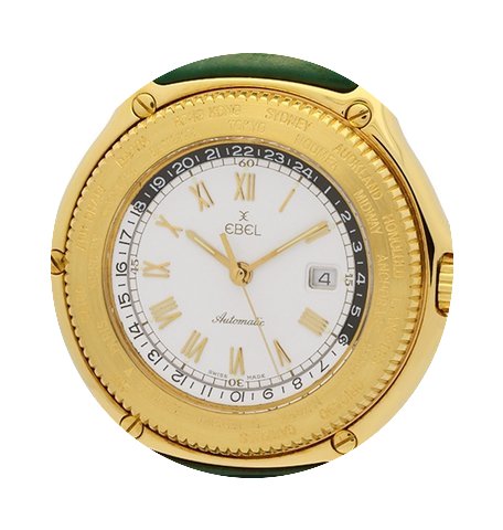 Ebel Voyager World Time GMT 18k Yellow G...