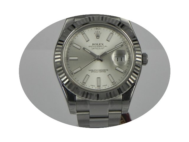 Rolex DATEJUST II 41MM SILVER INDEX...