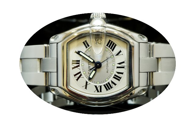 Cartier Roadster Auto, Mint, Box & P...