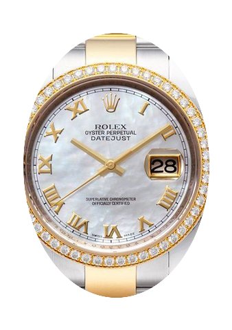 Rolex Datejust 36 116243-MOPRDO White Mo...