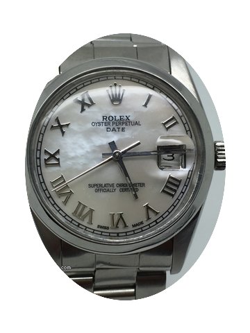 Rolex DATE 34MM RARE DIAL BOX PAPERS...