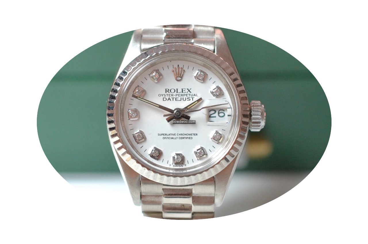 Rolex Lady Datejust in Weißgold, selten...