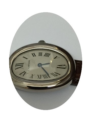 Cartier Baignoire 18k white gold QZ ref....