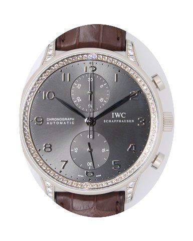IWC Portuguese Chronograph WG, with diam...