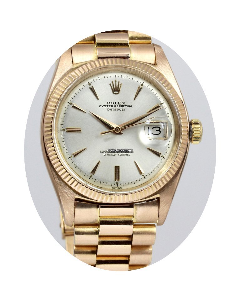 Rolex Datejust Rose Gold 6605...