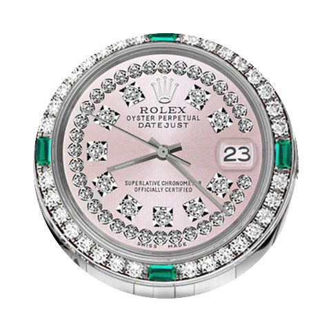 Rolex 36mm Datejust Pink String Diamond ...