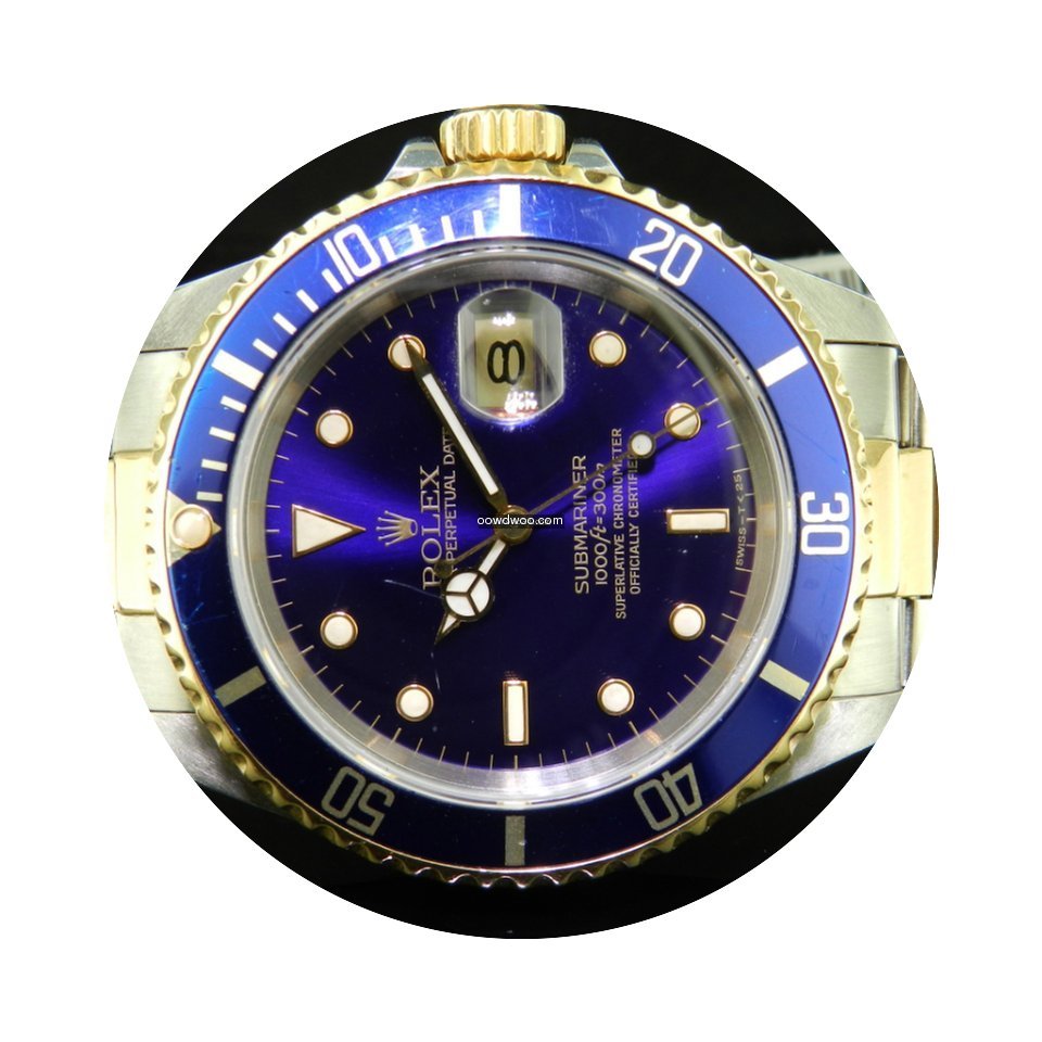 Rolex Submariner Ref. 16613 Purple Dial...