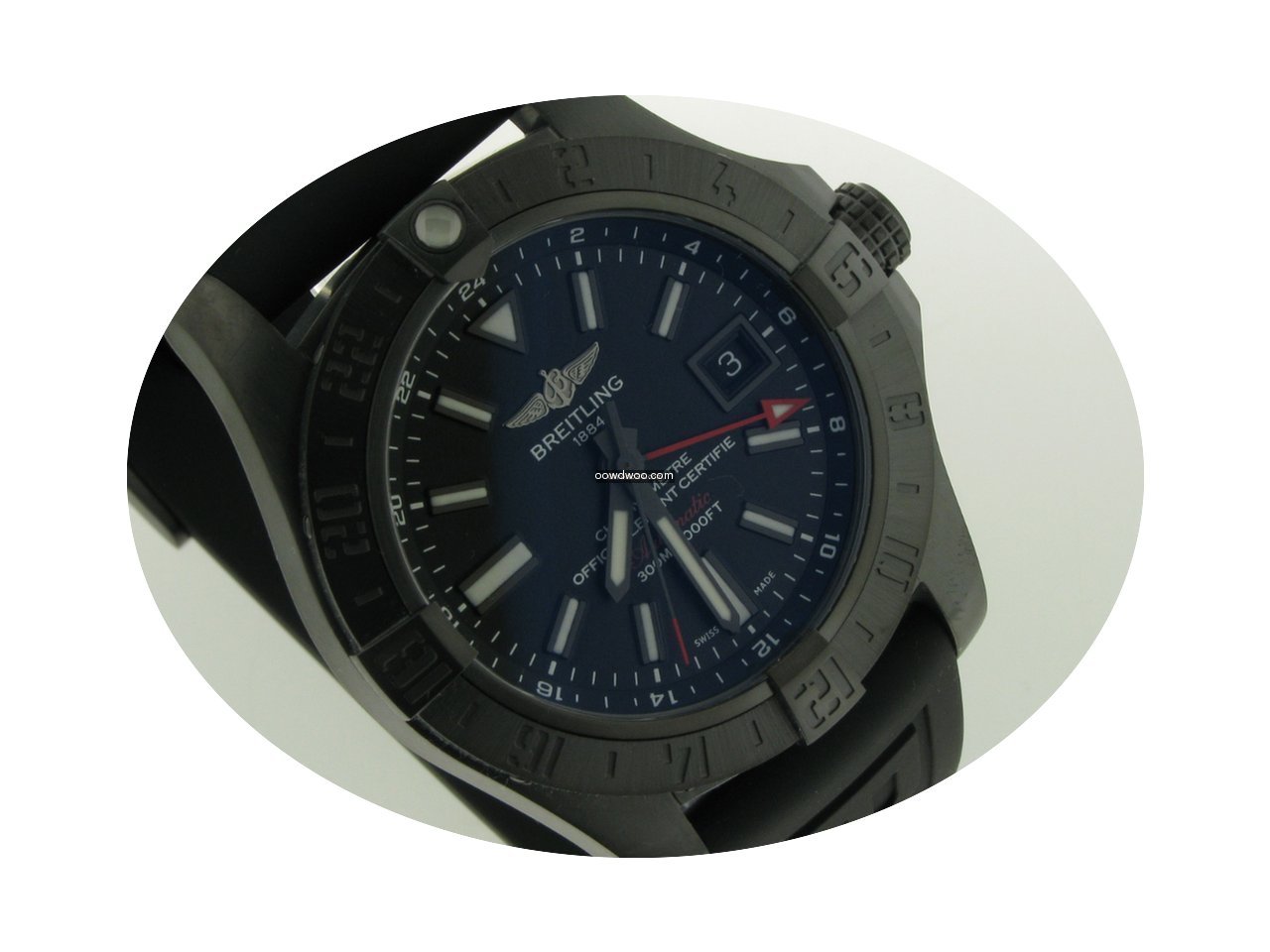 Breitling Avenger II GMT Blacksteel...