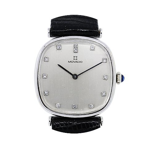 Movado Gold Diamond Marker Watch...