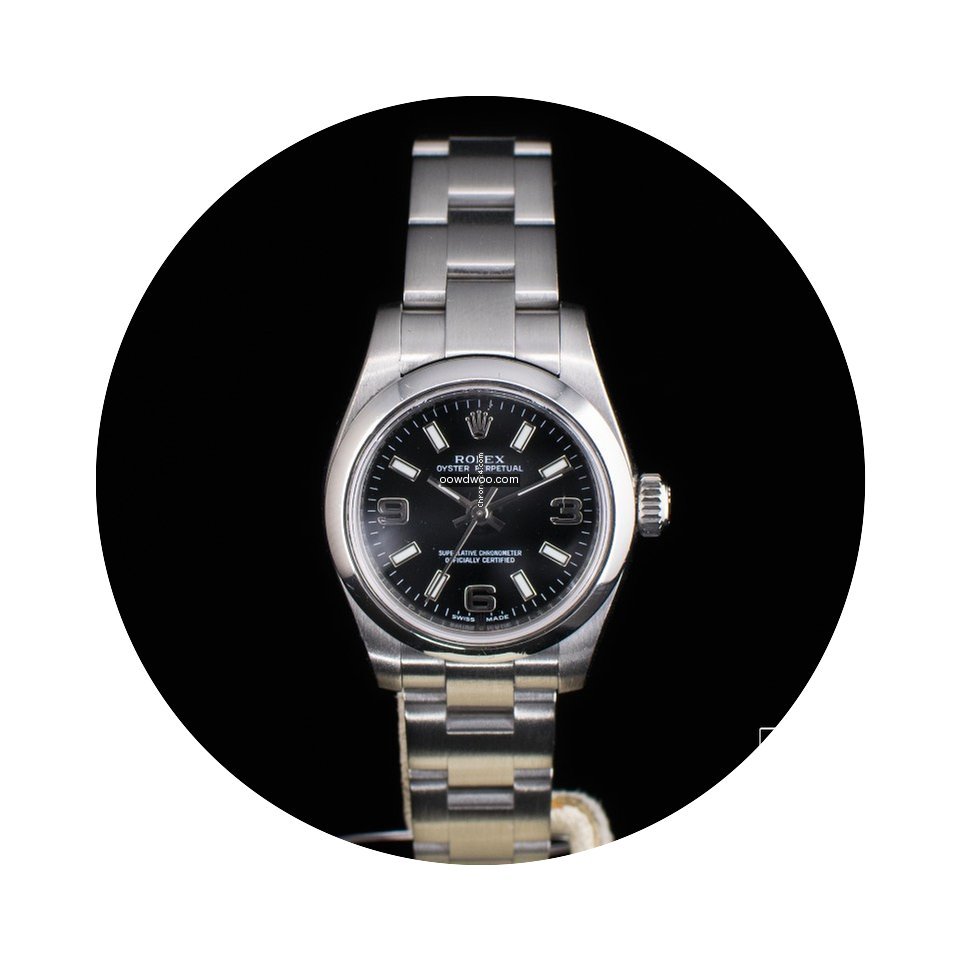 Rolex Oyster Perpetual Lady 26 Black Dia...