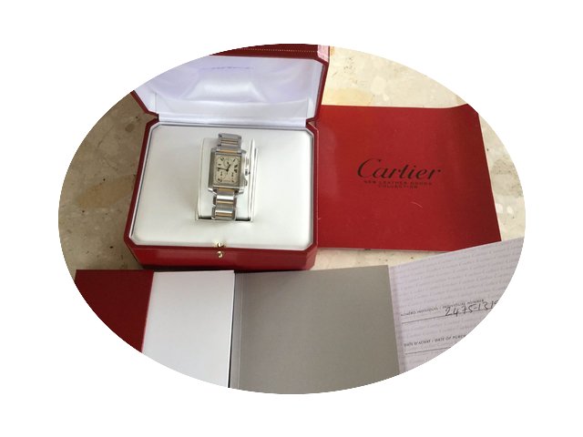 Cartier tank fråncaise chronoflex...