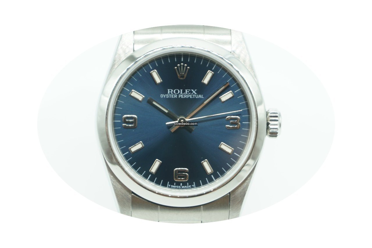 Rolex Oyster Perpetual 31 Blue Dial Inde...