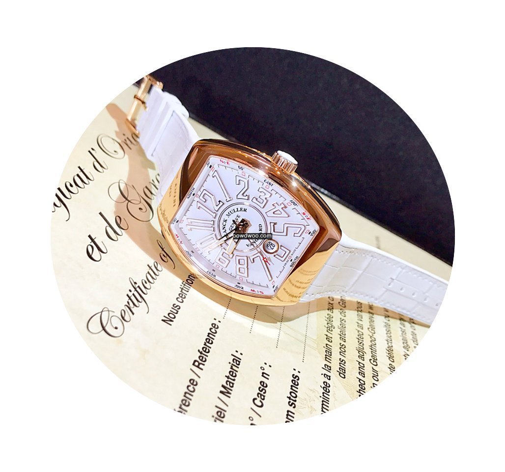 Franck Muller Vanguard Pink Gold White...