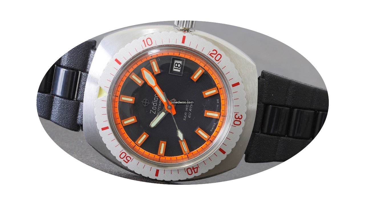 Zodiac Sea Wolf, Automatic, 20 atm...
