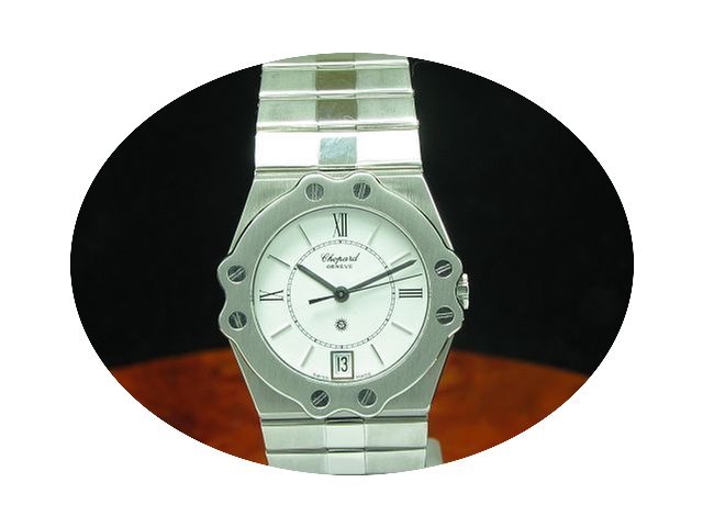 Chopard St. Moritz Edelstahl Damenuhr Mi...